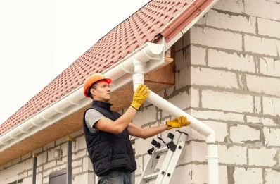 Pose et remplacement de gouttières à Renac